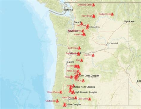 Wa State Forest Fire Map Map
