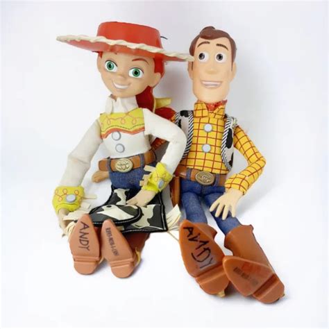 Toy Story Talking Woody And Jessie Pull String 14” Toys Dolls Works