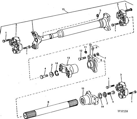 644e Loader Four Wheel Drive Transmission To Front Differential