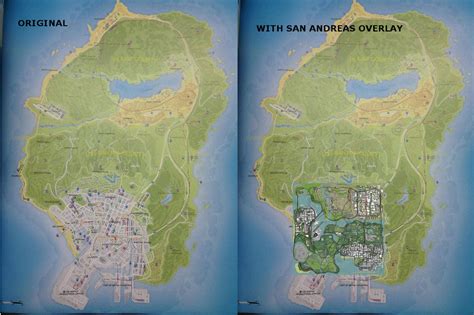 Gta San Andreas Map Compared To Gta 5