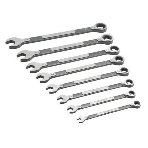 Kobalt Universal 8 Piece Set Spline Standard Sae Ratchet Wrench Set
