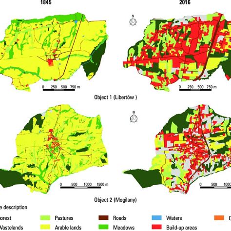 Transition Maps Of Land Use Changes In The Studied Objects Of Libertów