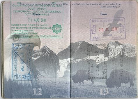 Passport Various Entryexit Stamps Ireland Entry 82511 Flickr