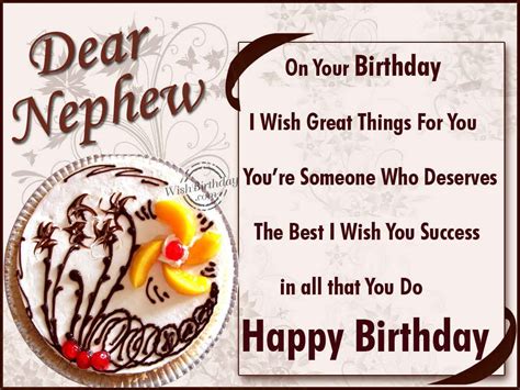 Happy Birthday Nephew Quotes For Facebook Quotesgram