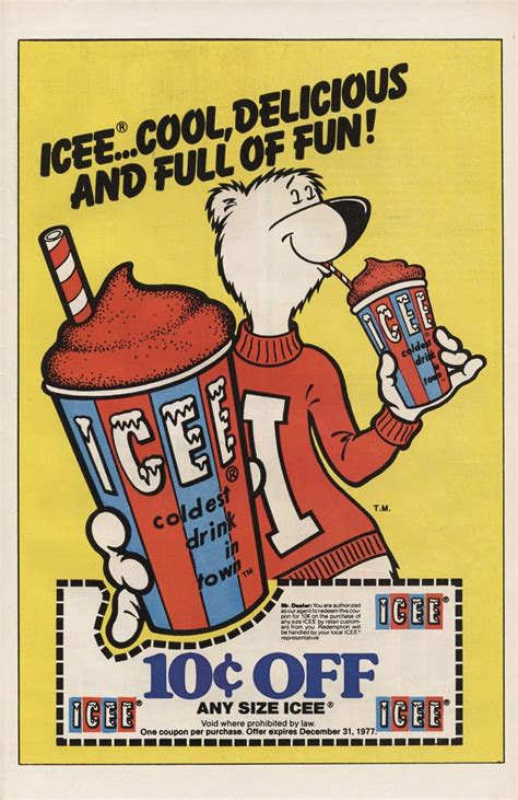 The Icee Bear Canned Treats Retro Ads Retro Poster Vintage Advertisements Vintage Ads