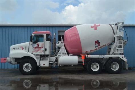 Lres New Cement Truck Supporting Breast Cancer Awareness News And
