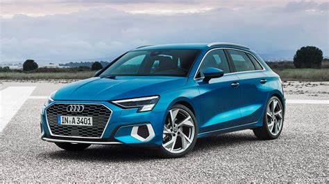 Audi A3 Sportback 2021my Color Atoll Blue Front Three Quarter