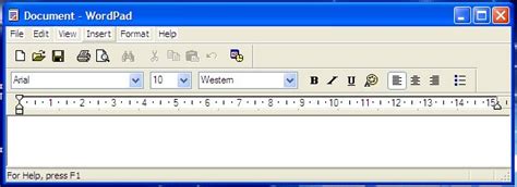 Using Windows 7 Wordpad