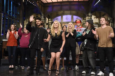 Saturday Night Live From The Set Amy Schumer And The Weeknd Photo NBC Com