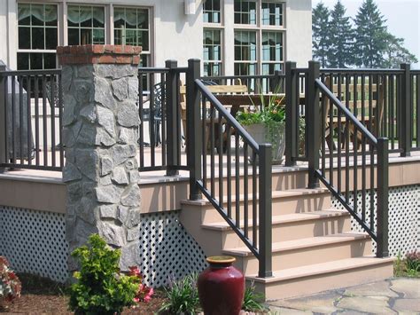 How To Install Vinyl Stair Railing Transitional Handrail Stainless