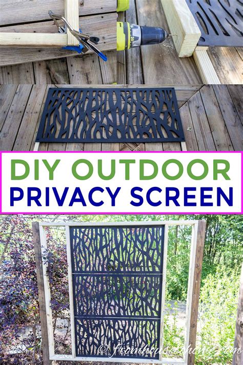 Diy Outdoor Privacy Screen How To Build A Decorative Screen For Your