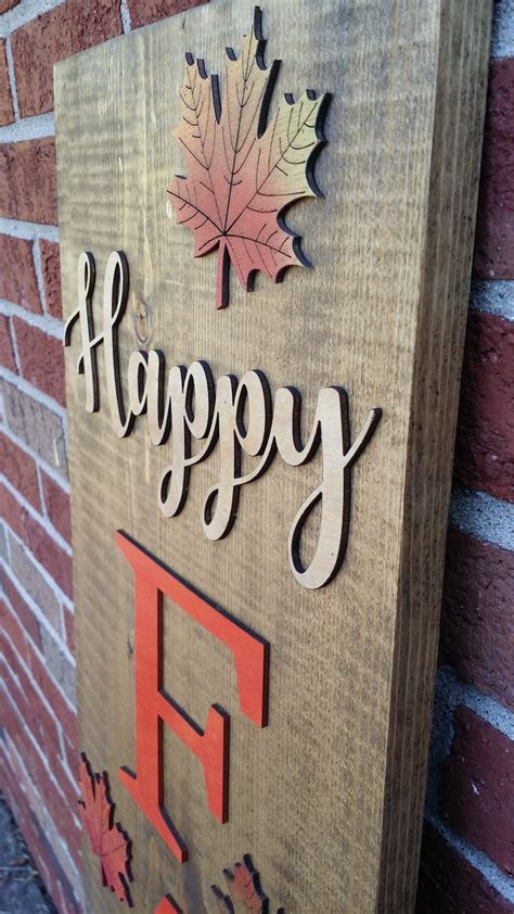 Happy Fall Yall Outdoor Front Doorporch Wooden Sign Etsy