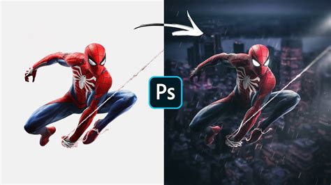 How To Create Spiderman Artwork In Photoshop Tutorial Youtube