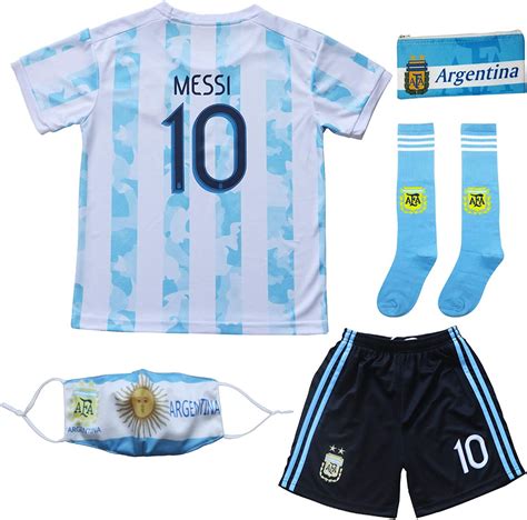 Birdbox 2021 Argentina Home Blue 10 Lionel Messi Kids