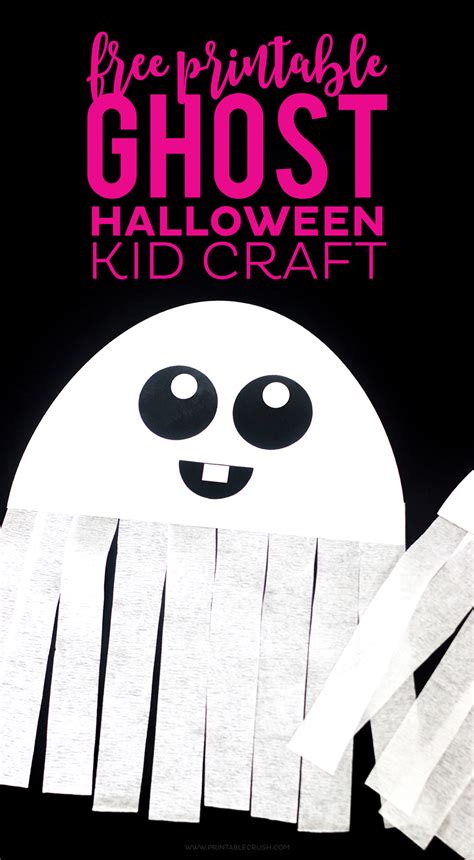 Free Printable Ghost Halloween Craft Printable Crush