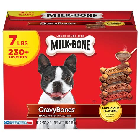 Milk Bone Gravybones Small Biscuit Dog Treats 7 Lb Box
