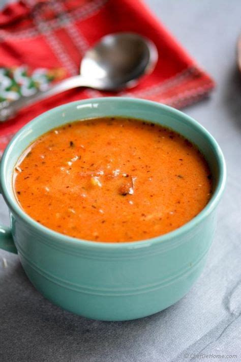 Creamy Roasted Garlic And Tomatoes Soup Just Like Boudin Bakery