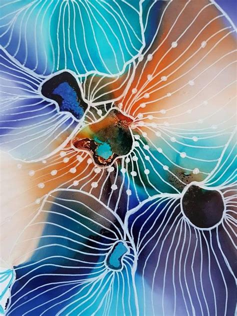 Courtesy of reefnews, jonathan dowell; Coral reef painting alcohol ink art ink painting colorful ...