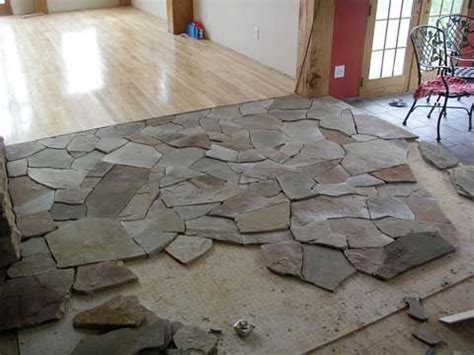 Ceramic tile for kitchen flooring. Flagstone Kitchen Tiles | Our Home | Flagstone flooring, Kitchen flooring, Kitchen tiles