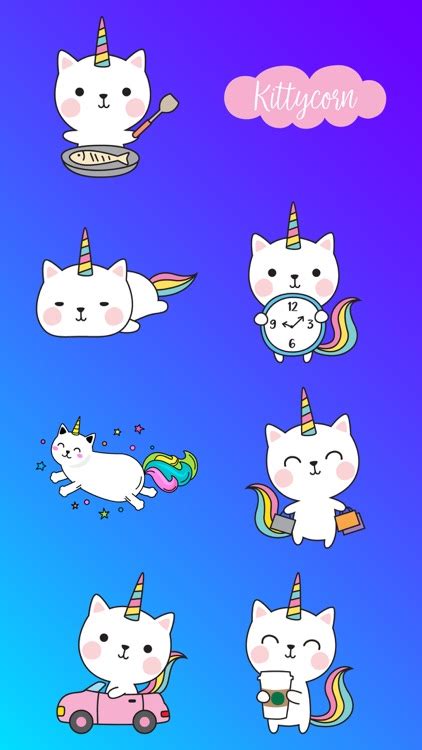 Unicorn Cats Stickers Pack App By Salma Akter