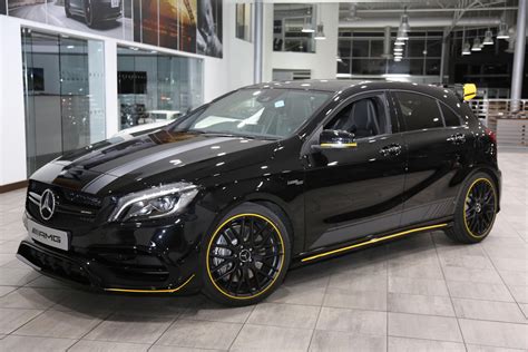 Great looking premium hatchback with a fine interior. Used 2017 Mercedes-Benz A Class AMG A 45 4MATIC YELLOW ...