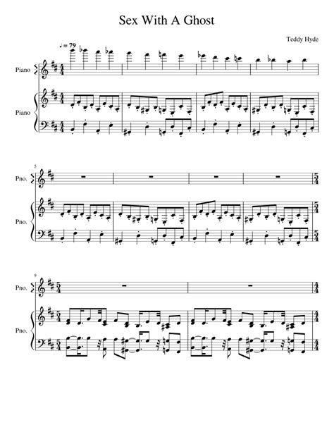 Sex With A Ghost Teddy Hyde Sheet Music For Piano Solo