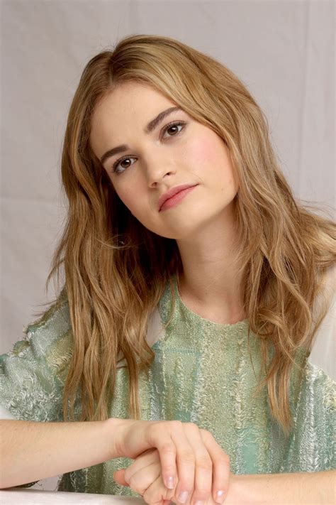 Lily James At Cinderella Press Conference In Beverly Hills