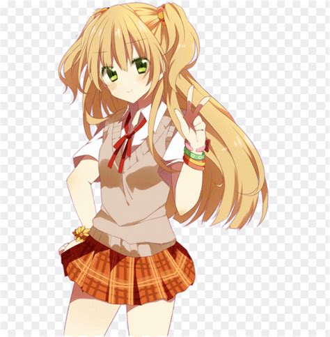 Render School Anime Girl Render Png Image With Transparent Background