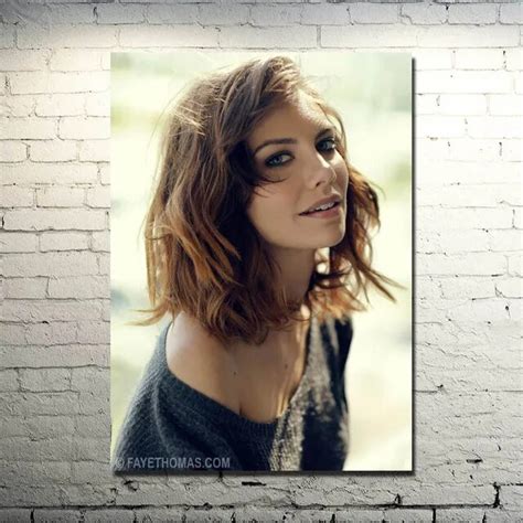 Lauren Cohan Poster Actress Tv Series Walking Dead Silk Canvas Posters 13x20 24x36 Inch Picture