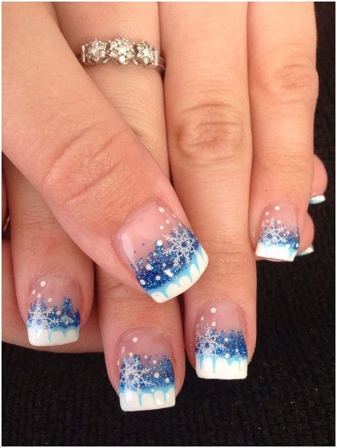 fabulous christmas french tip manicure ideas
