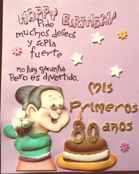 Pin Feliz Cumple 80 Años Felicitaciones De Cumpleaños Deseos De