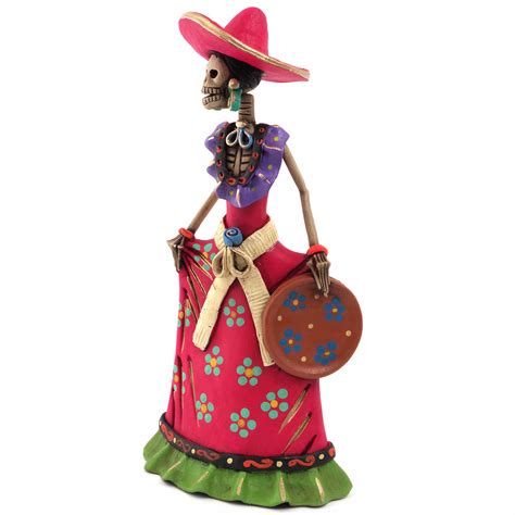 Medium Mexican Catrina Skeleton Figurine Siesta Uk