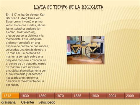 Linea De Tiempo De La Bicicleta