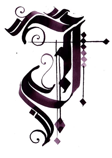 Abécédaire Gothique Blackletters Gothic Alphabet Alphabet Art Letter