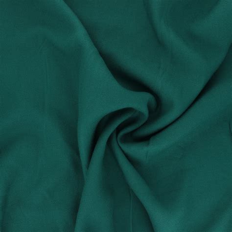 Plain Viscose Crepe Fabric Emerald Green Ma Petite Mercerie