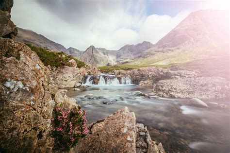 Beautiful Waterfalls Scenery On The Isle Of Skye Scotland The Fairy