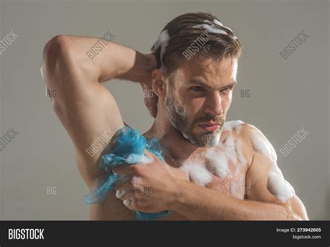 bearded man washing image and photo free trial bigstock