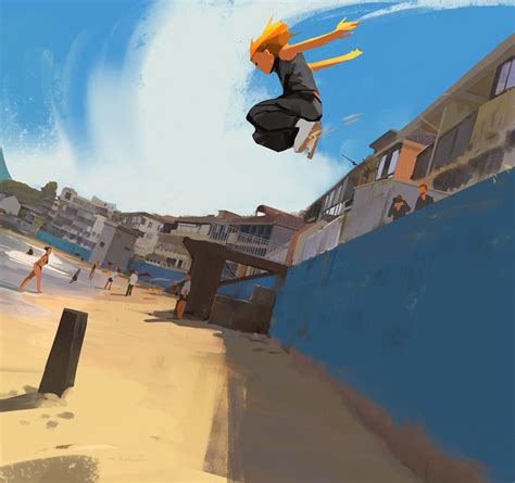 Parkour At The Beach By Snatti89 With Images Parkour Art Digital