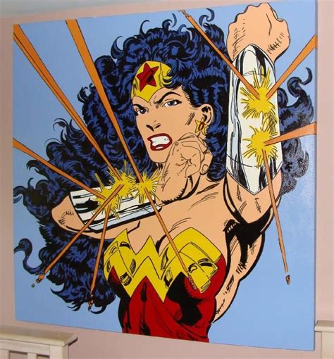 Original Steve Kaufman Wonder Woman Pop Art Painting Andy Warhol 5x5