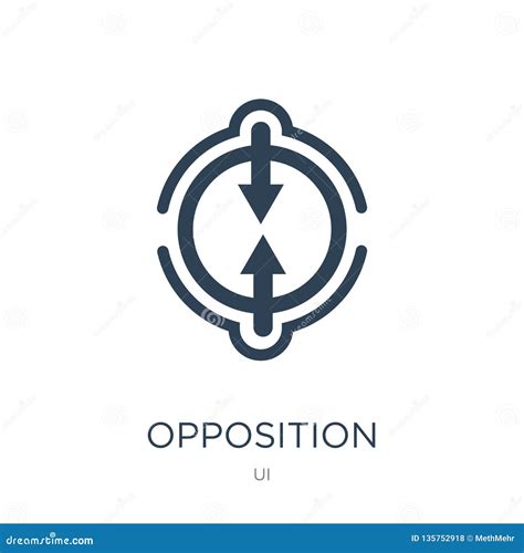 Opposition Icon In Trendy Design Style Opposition Icon Isolated On