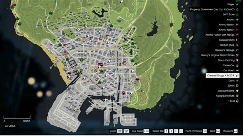 Grand Theft Auto Detailed Map