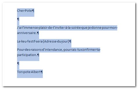 Modèle carte invitation word : Réalisez une carte d'invitation sous Microsoft Word