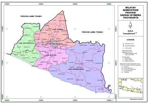Enjoy Jogjakarta Peta Wilayah Administrasi Di Yogyakarta Indonesia