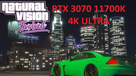 Gta 5 Natural Vision Evolved 4k Ultra Graphics Rtx 3070 11700k Youtube