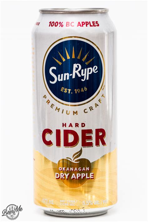 Sun Rype Okanagan Dry Apple Hard Cider Beer Me British Columbia