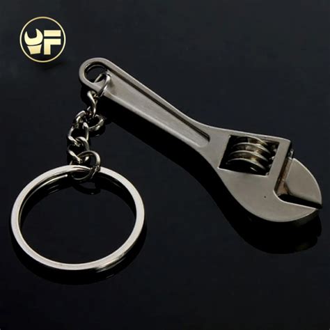 Yofe Cute Keychains Metal Adjustable Tool Wrench Spanner Keyrings