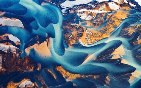 Wallpaper Iceland Top View Aerial Photography 1920x1200 Hd Picture Image
