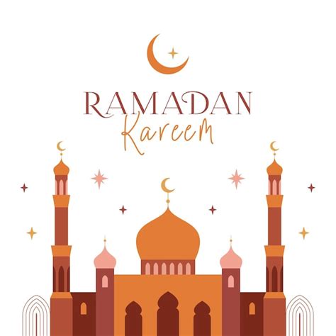 Premium Vector Ramadan Kareem Banner Card Modern Geometric Minimalist