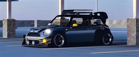 Widebody Mini Cooper S Looks Virtually Ready For Anything When Slammed