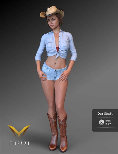 Fg Cowgirl Outfit For Genesis 8 Females Daz 3d